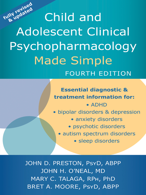 Title details for Child and Adolescent Clinical Psychopharmacology Made Simple by John D. Preston - Available